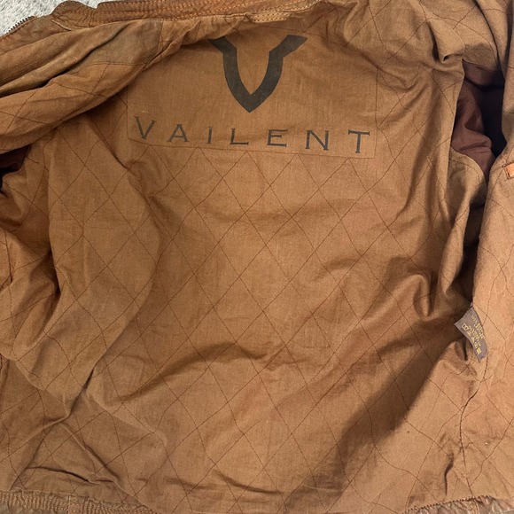 Men's Brown Leather Zip-Front Jacket - Picture 13 of 13